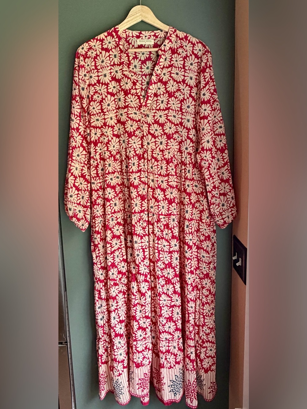 Maison Hotel tiered flowy maxi dress floral print bohemian